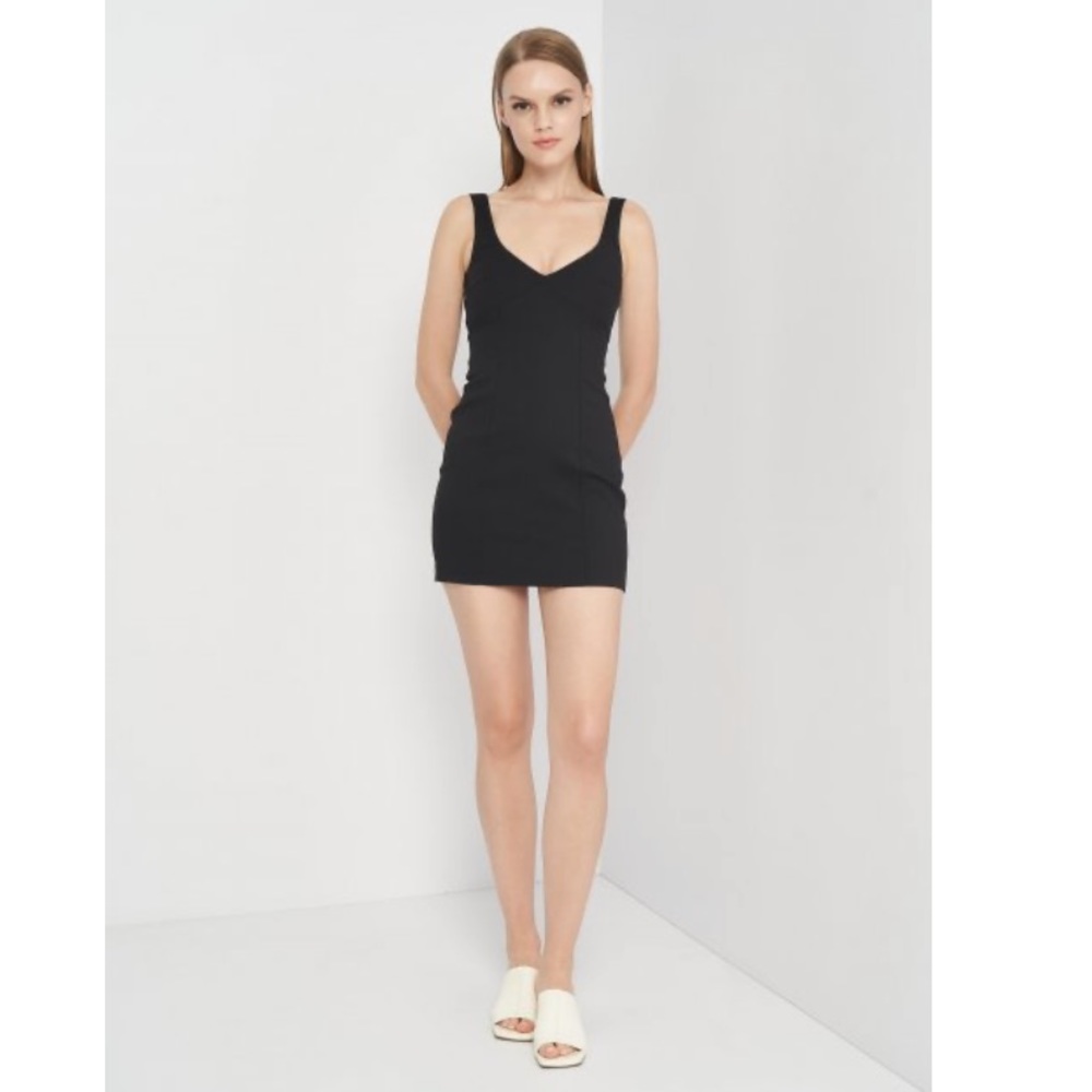 NWOT- Zara Black Mini Bodycon Dress